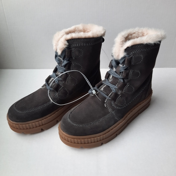 EARTH Vail Suede fur-lined Boot NWOB - Picture 7 of 10